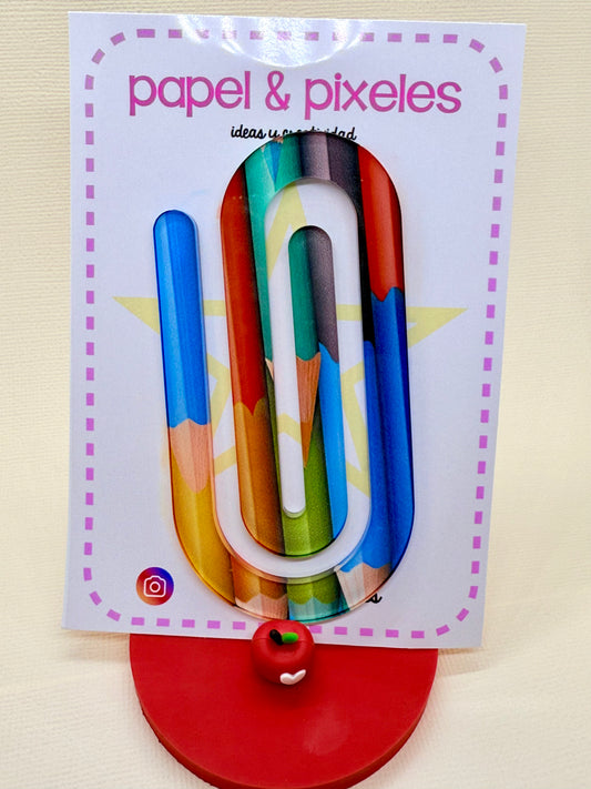 Color Pencils 📎 Acrylic Jumbo Clip – Cute & Helpful ✨