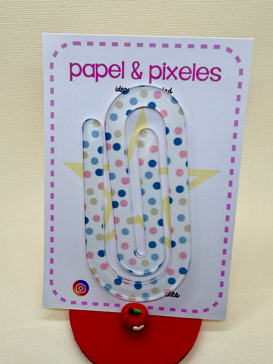 Polka Dots 📎 Acrylic Jumbo Clip – Cute & Helpful ✨